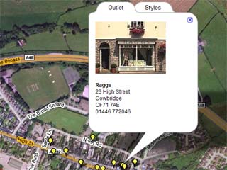 Site location and customer service information